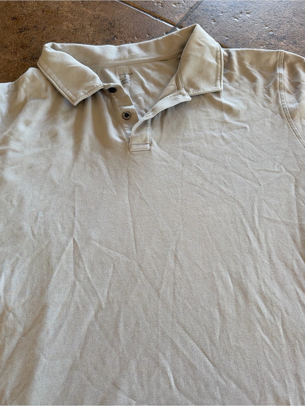14th & Union Men's Polo Shirt - Light Beige